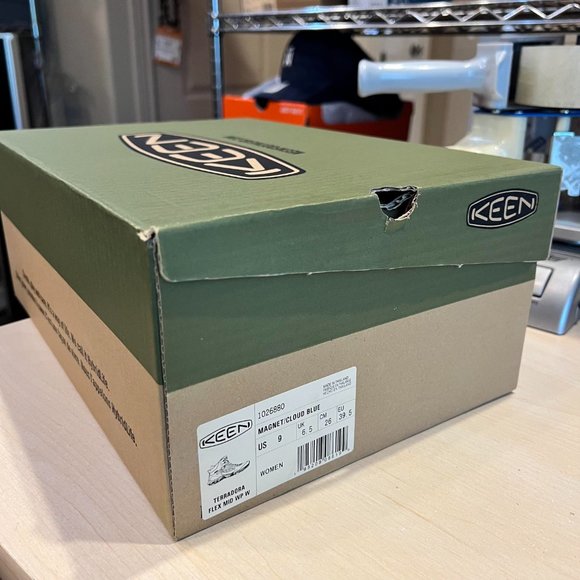 KEEN Terradora Mid Flex Waterproof Hiking Trail Boots Women's Magnet/Cloud Blue - Picture 12 of 16